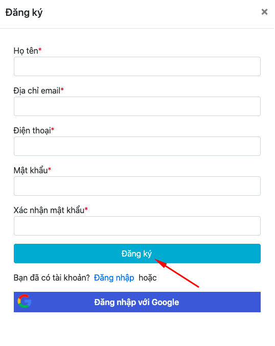 Register form